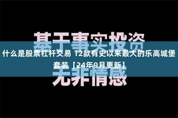 什么是股票杠杆交易 12款有史以来最大的乐高城堡套装【24年9月更新】