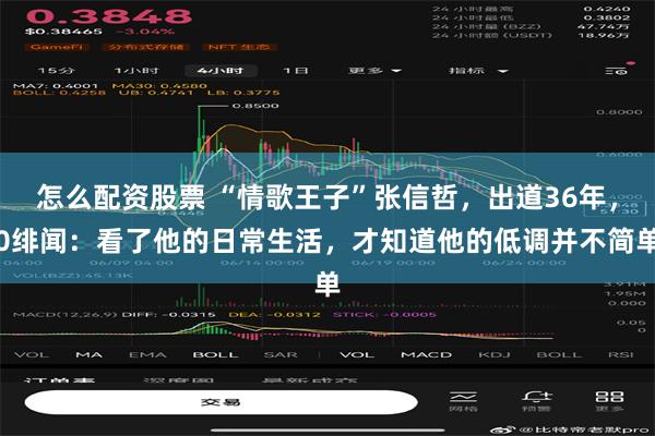 怎么配资股票 “情歌王子”张信哲，出道36年，0绯闻：看了他的日常生活，才知道他的低调并不简单